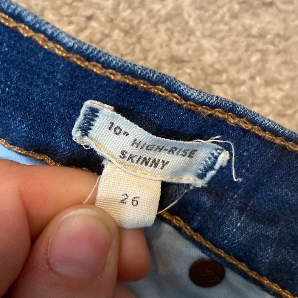 Madewell button‎ up high rise skinny jeans size 26
